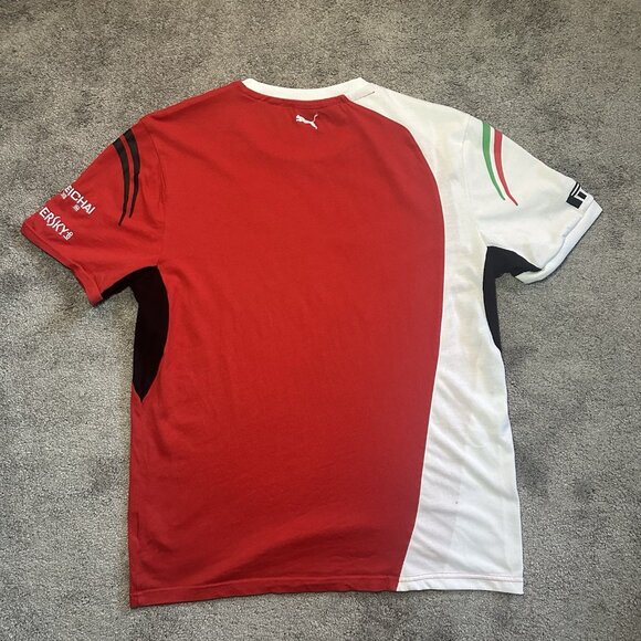 Puma & Scuderia Ferrari T-Shirt Mens Medium F1 Team Santander Racing Formula 1 - Picture 9 of 13